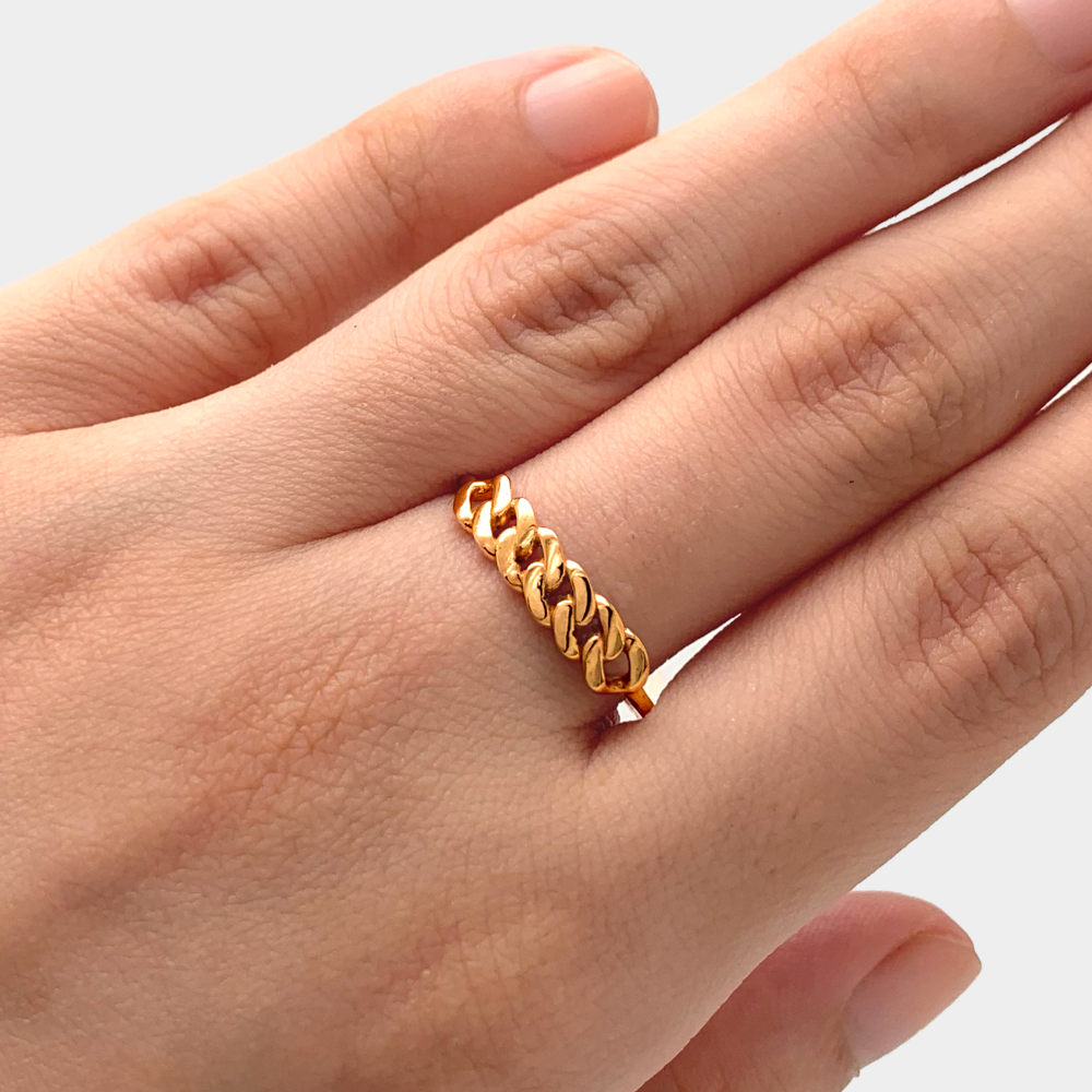 18k Yellow Gold Avant-Garde Design Ladies Diamond Ring, Size 7.75 - - Ruby  Lane